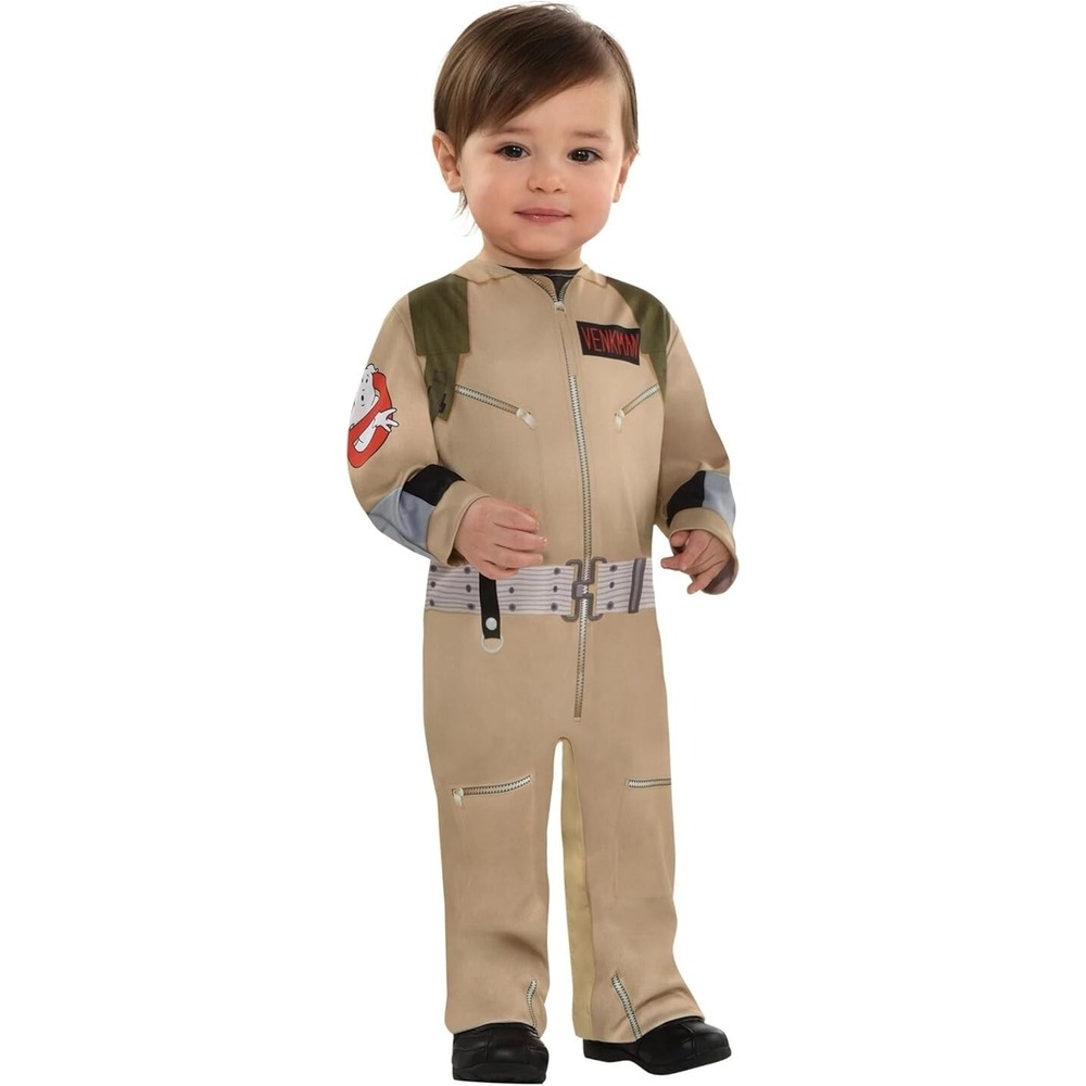 Amscan Infant Ghostbusters Jumpsuit Beige Classic Costume 6-12 Months 1 Pc
